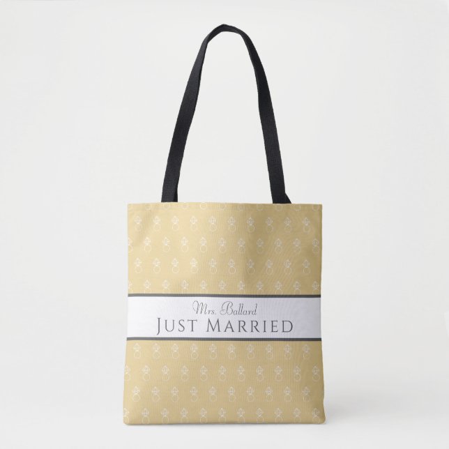 Just Married Tote  Bag (Front)