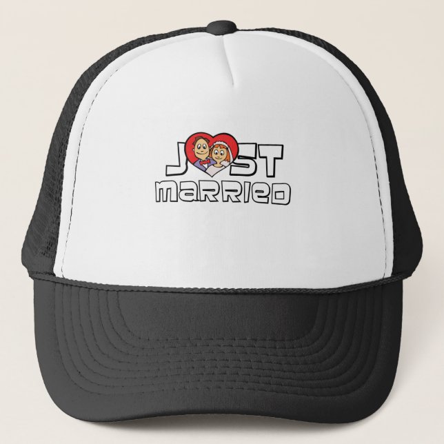 Just Married Trucker Hat (Front)