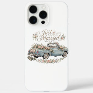 Just Married Vintage Car iPhone Case