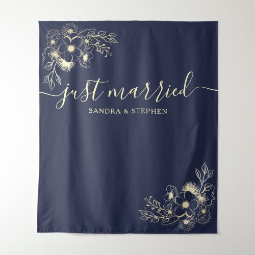 Just Married Wedding Backdrop