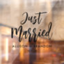Just Married Wedding Car Decal Window Cling