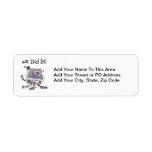 Just Married Wedding Car Label