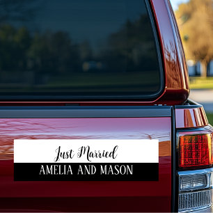 Just Married Wedding Car Magnet