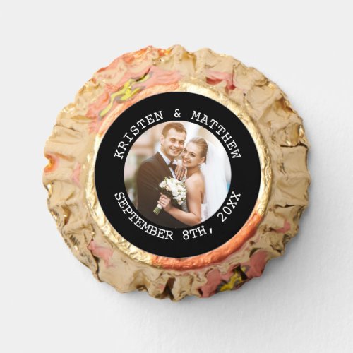 Just Married Wedding Couple Photo Hershey Kisses Reeses Peanut Butter Cups