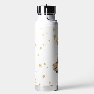 Just Married Wedding Couple Water Bottle