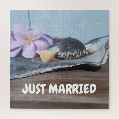 Just Married Wedding  Jigsaw Puzzle