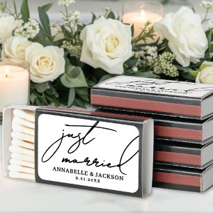 Just Married Wedding Matchbox Favors Matches