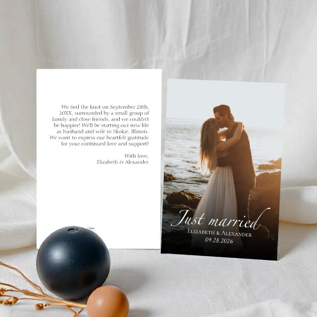 just married | Wedding Photo Announcement (Creator Uploaded)