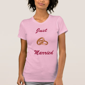 Just Married - Wedding Rings T-Shirt