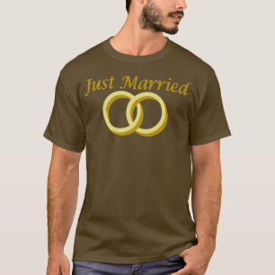 Just married wedding rings T-Shirt