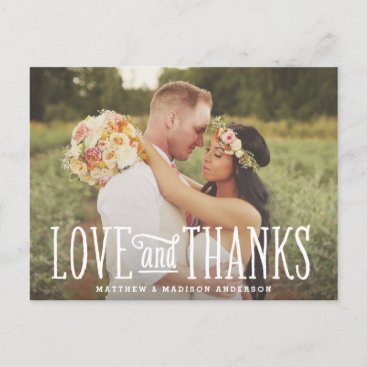 Just Married | Wedding Thank You Postcard