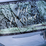Just Married Window Cling at Zazzle