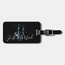 Just Married X-Ray Skeleton Honeymoon Couple
