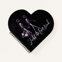 Just Married X-Ray Skeleton Honeymoon Couple