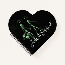 Just Married X-Ray Skeleton Honeymoon Couple