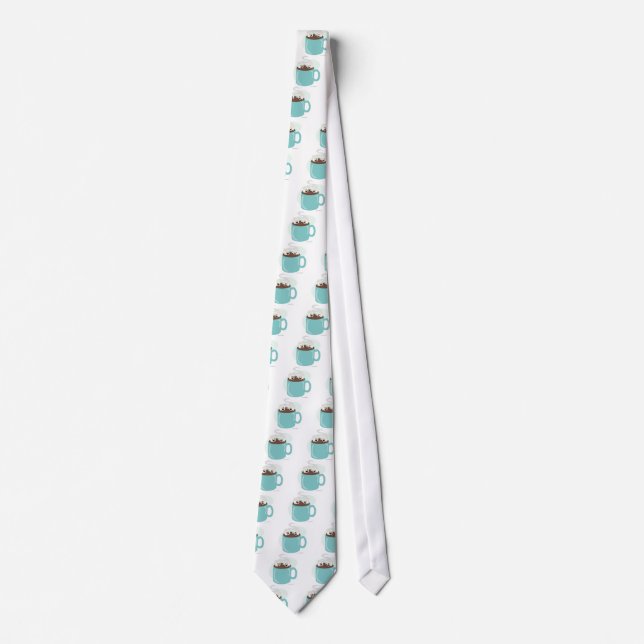 Just Marshmellows in Chocolate Neck Tie (Front)
