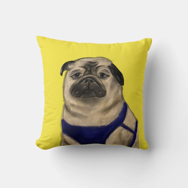 Just Me Throw Pillow (Front)