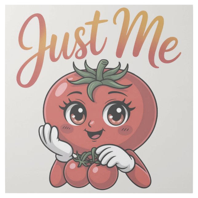 Just Me Tomato Gallery Wrap (Front)