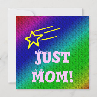 Just Mom Superstar Invitation