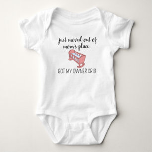 Just Moved Out Of Baby custom Boho Baby Bodysuit 