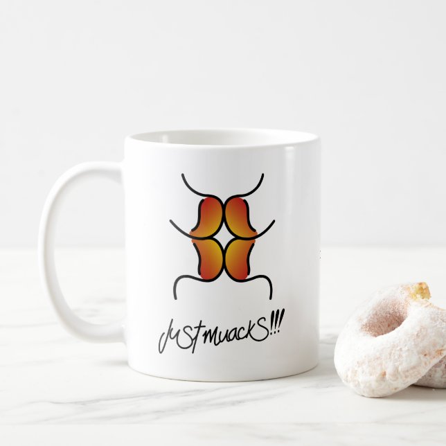 just muackS!!! Coffee Mug (With Donut)