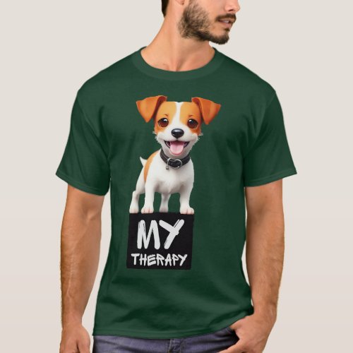 Just My Emotional Support Russell Terrier T_Shirt