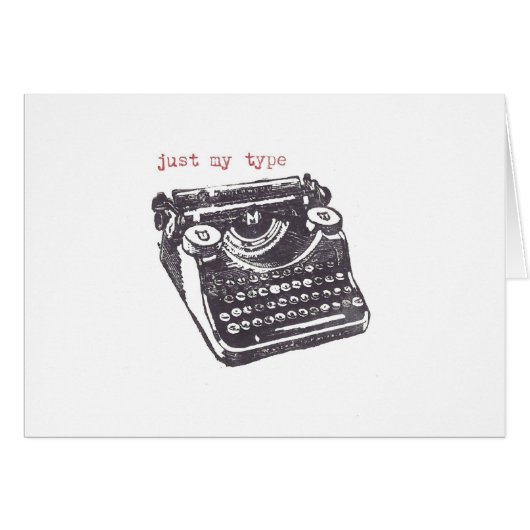 "just my type" cards (Front Horizontal)