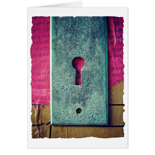 Just Needs A Key, Mixed Media Collage (Front)