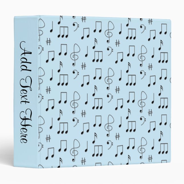 Just Noted Blue 3 Ring Binder (Front/Spine)