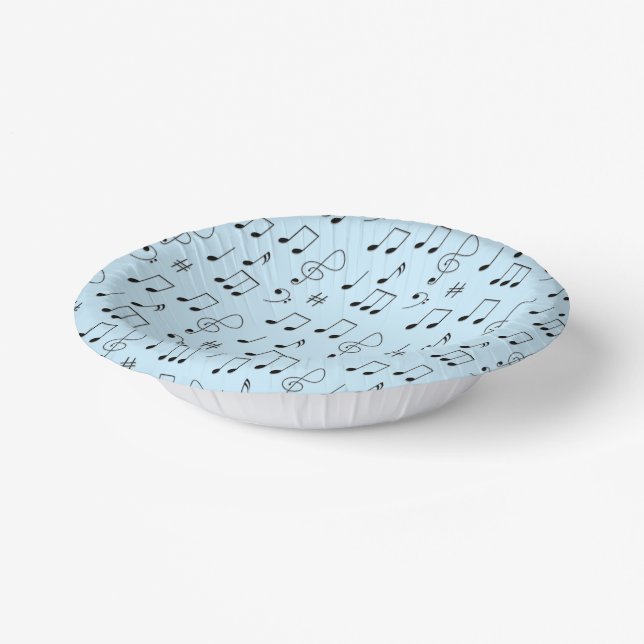 Just Noted Blue Paper Bowls (Angled)