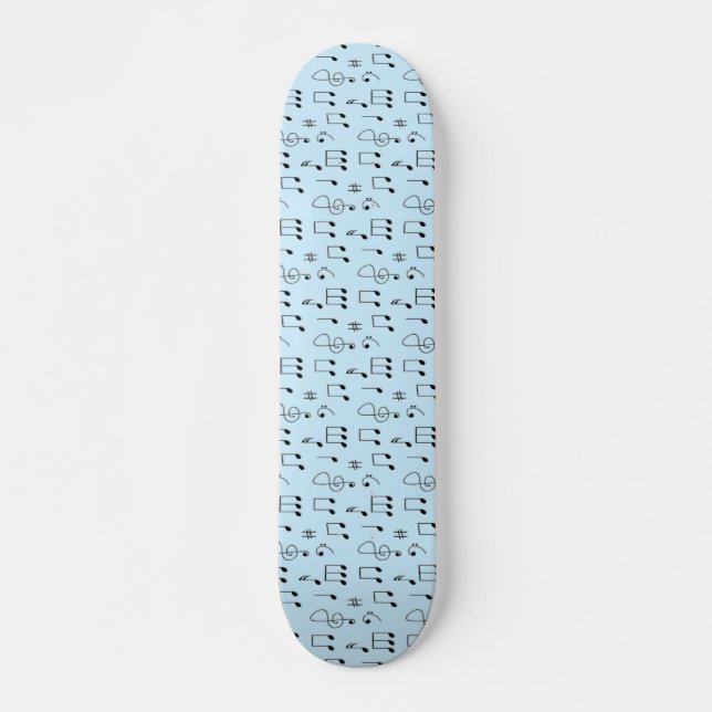 Just Noted Blue Skateboard (Front)