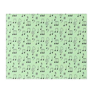 Just Noted Green Acrylic Print