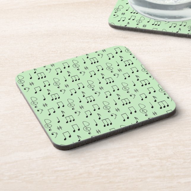 Just Noted Green Beverage Coaster (Left Side)