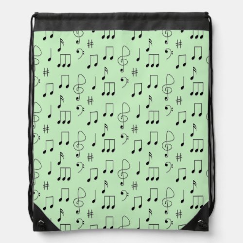 Just Noted Green Drawstring Bag