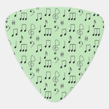 Just Noted Green Guitar Pick by LwoodMusic at Zazzle