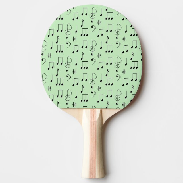 Just Noted Green Ping Pong Paddle (Front)