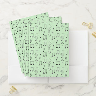 Just Noted Green Pocket Folder