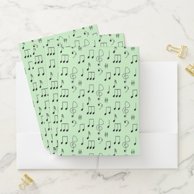 Just Noted Green Pocket Folder (In Situ)