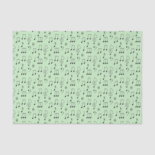 Just Noted Green Tissue Paper (Front)