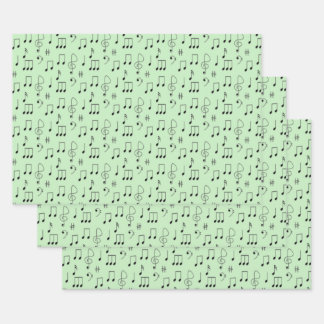 Just Noted Green Wrapping Paper Sheets