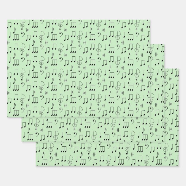 Just Noted Green Wrapping Paper Sheets (Set)