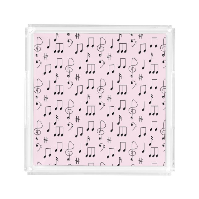 Just Noted Pink Acrylic Tray (Front)