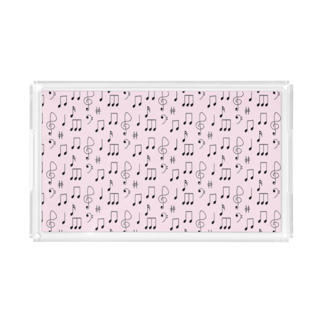 Just Noted Pink Acrylic Tray (Front)