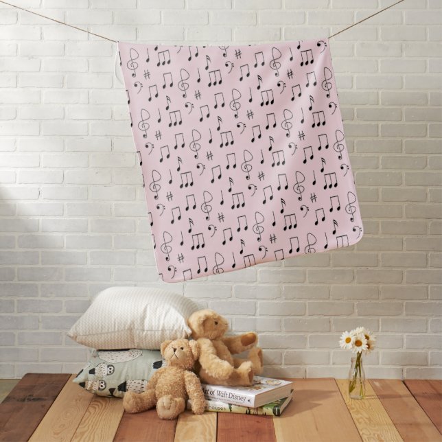 Just Noted Pink Baby Blanket (In Situ)