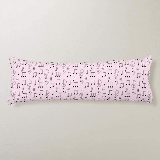 Just Noted Pink Body Pillow (Front)