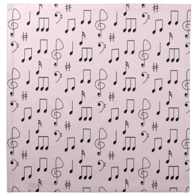 Just Noted Pink Cloth Napkin (Front)