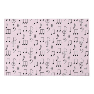 Just Noted Pink Faux Canvas Print