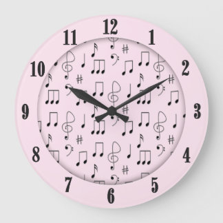 Just Noted Pink Large Clock