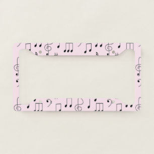 Just Noted Pink License Plate Frame