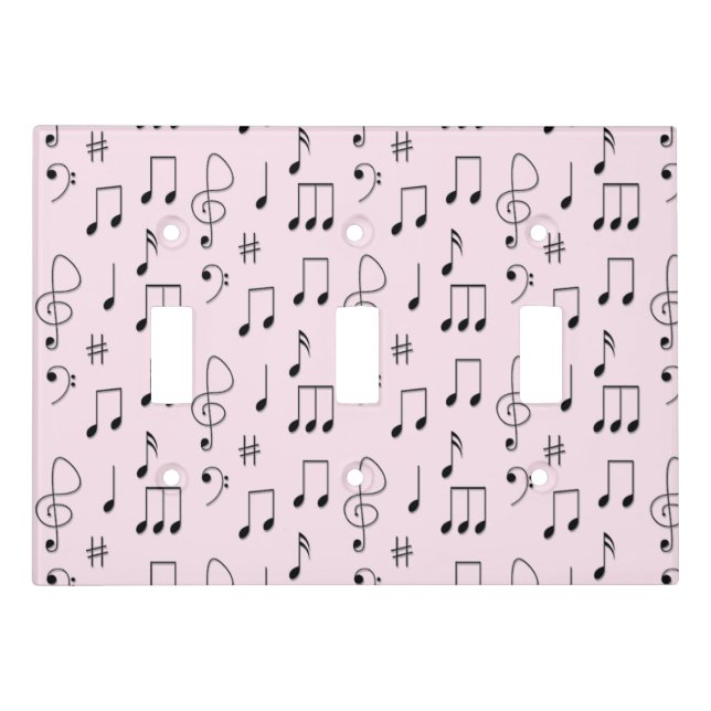 Just Noted Pink Light Switch Cover (Front)